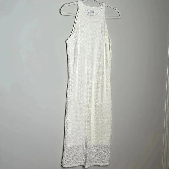 House of Harlow 1960 Ivory Knit Dress 
House Of Harlow 96 Ivory Pointelle - Picture 4 of 7